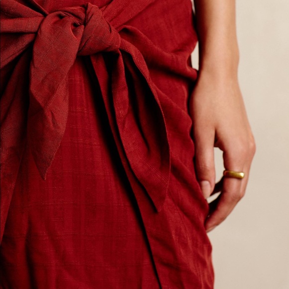 Anthropologie Maeve Bloomsbury Front Tie Dress - Picture 3 of 7